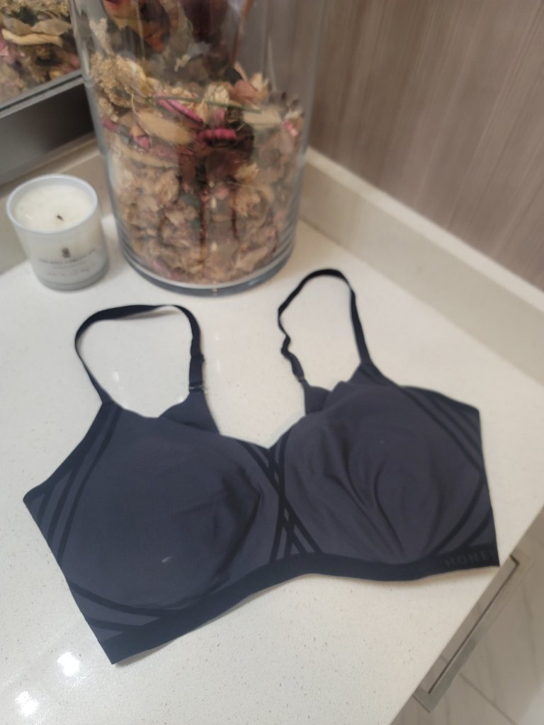 Honeylove Bra Women’s Black Velour Combo Crossover Wire Free Removable Pads Xl